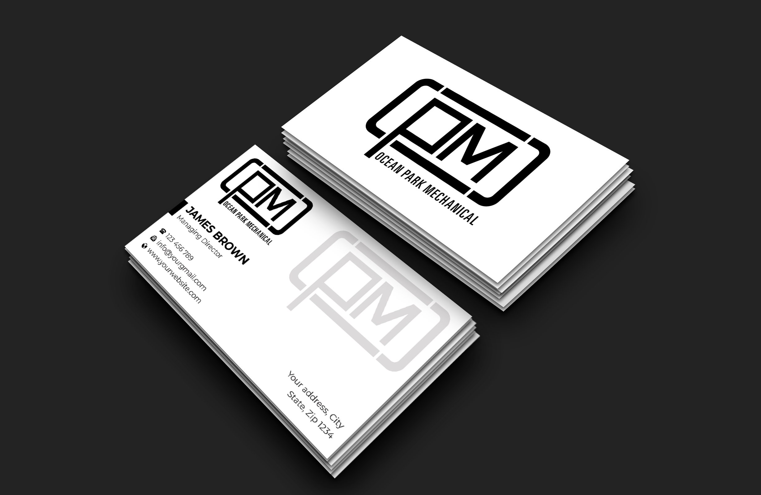 Diseño de Tarjeta de Presentación por Expert Bappy para Ocean Park Mechanical | Diseño #34202728