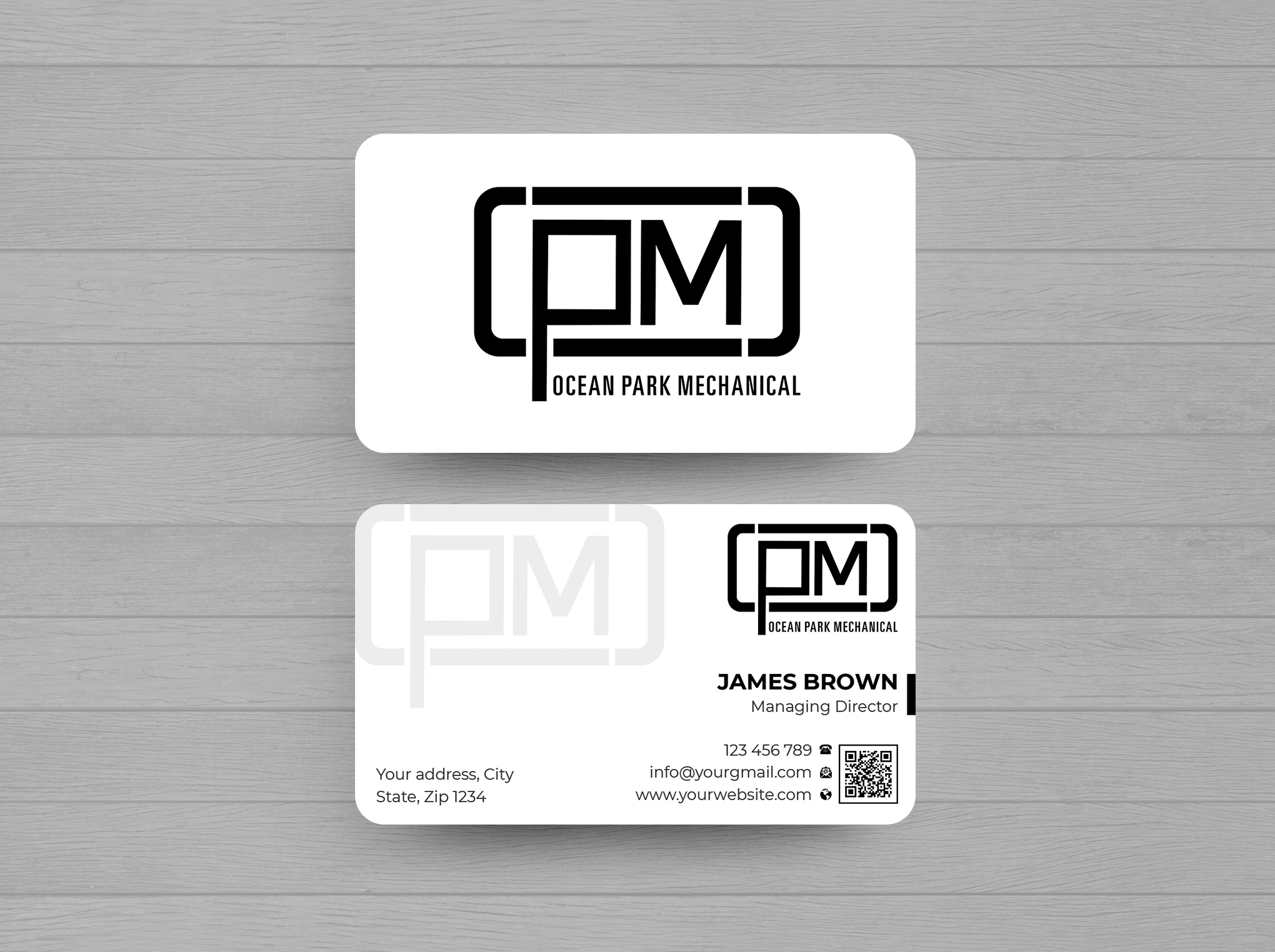 Business Card Design by Expert Bappy for Ocean Park Mechanical | Design #34203018
