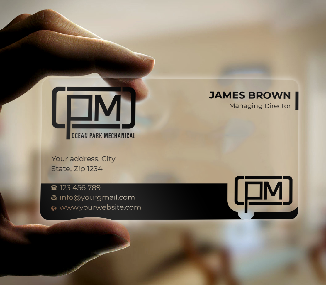 Business Card Design by Expert Bappy for Ocean Park Mechanical | Design #34203084