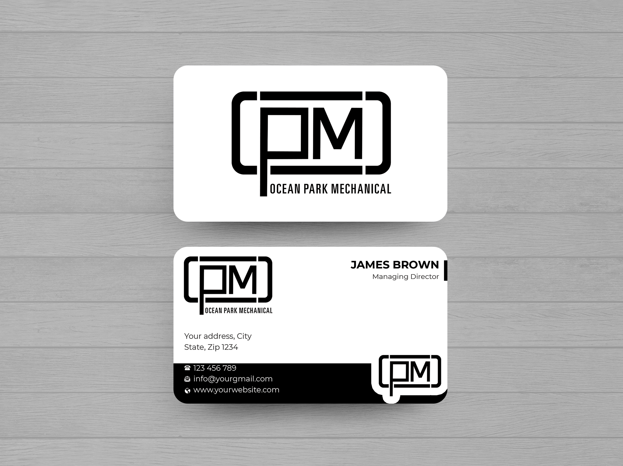 Design de Carte de Visite par Expert Bappy pour Ocean Park Mechanical | Design #34203085