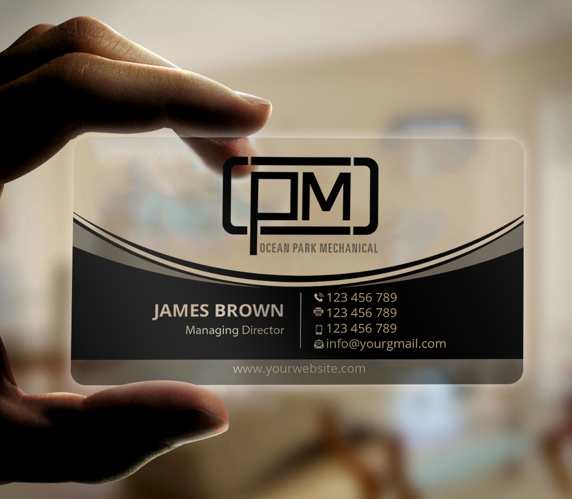 Business Card Design by Expert Bappy for Ocean Park Mechanical | Design #34204324