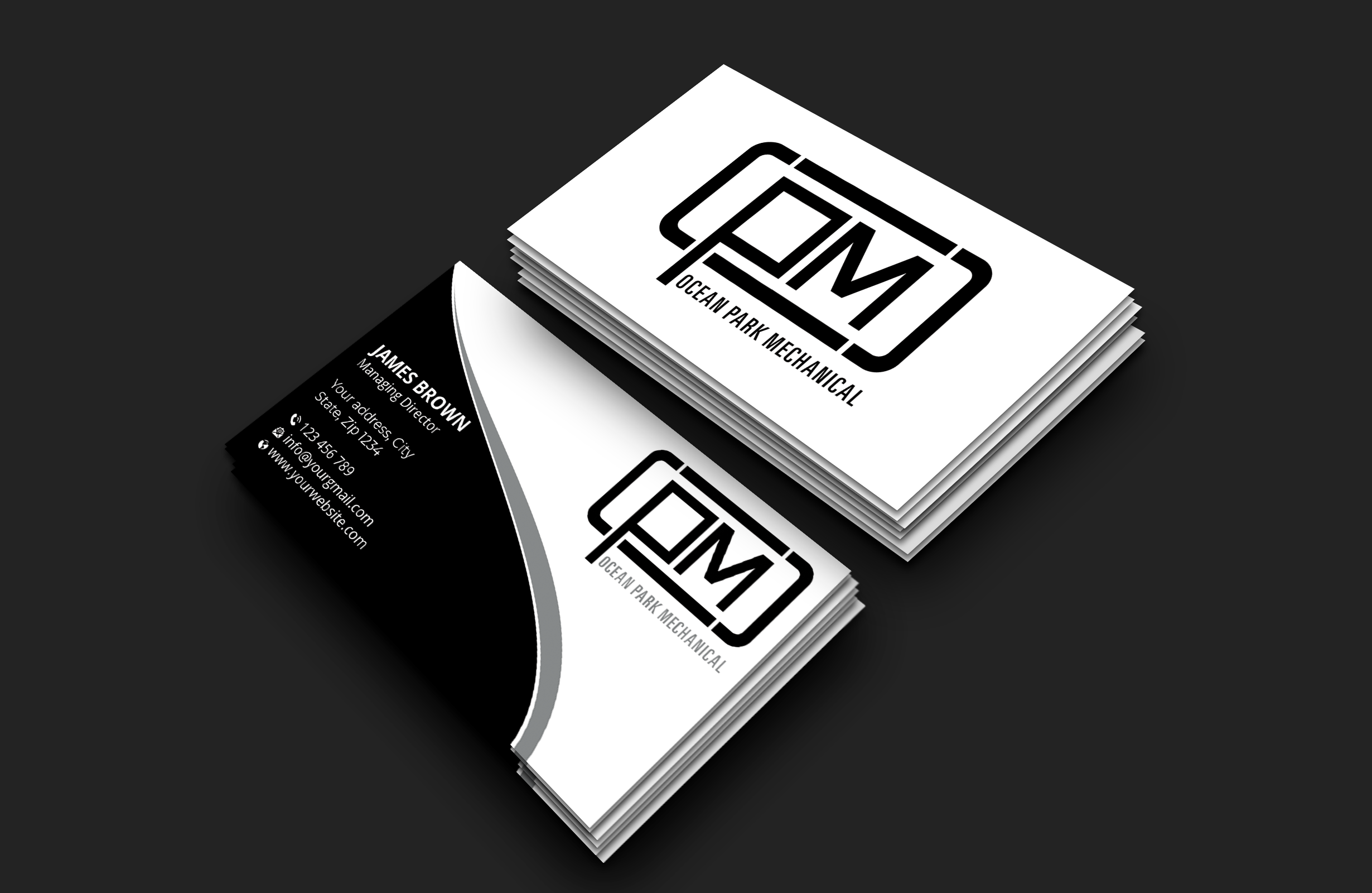 Diseño de Tarjeta de Presentación por Expert Bappy para Ocean Park Mechanical | Diseño #34204345