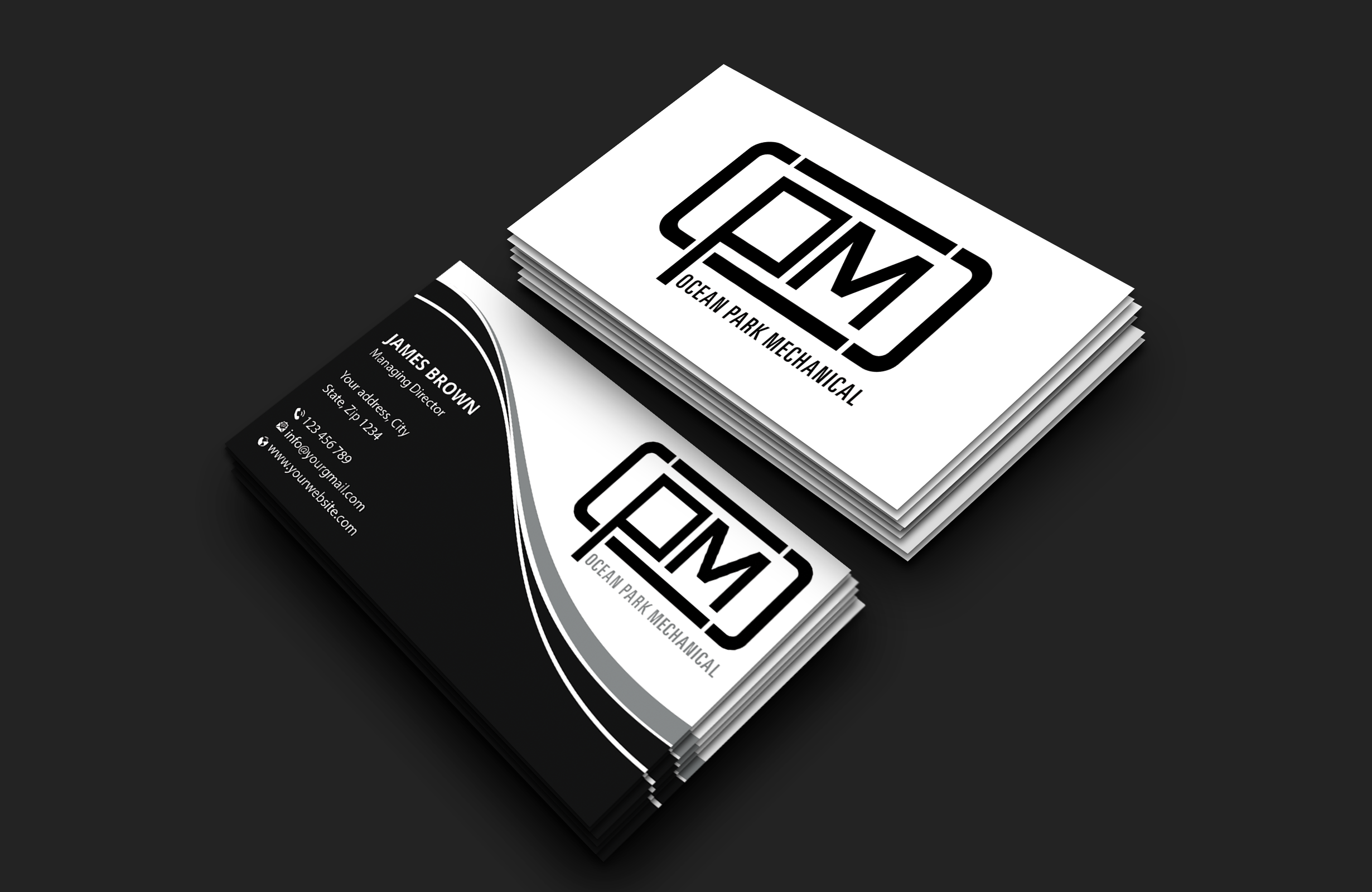 Design de Carte de Visite par Expert Bappy pour Ocean Park Mechanical | Design #34204525