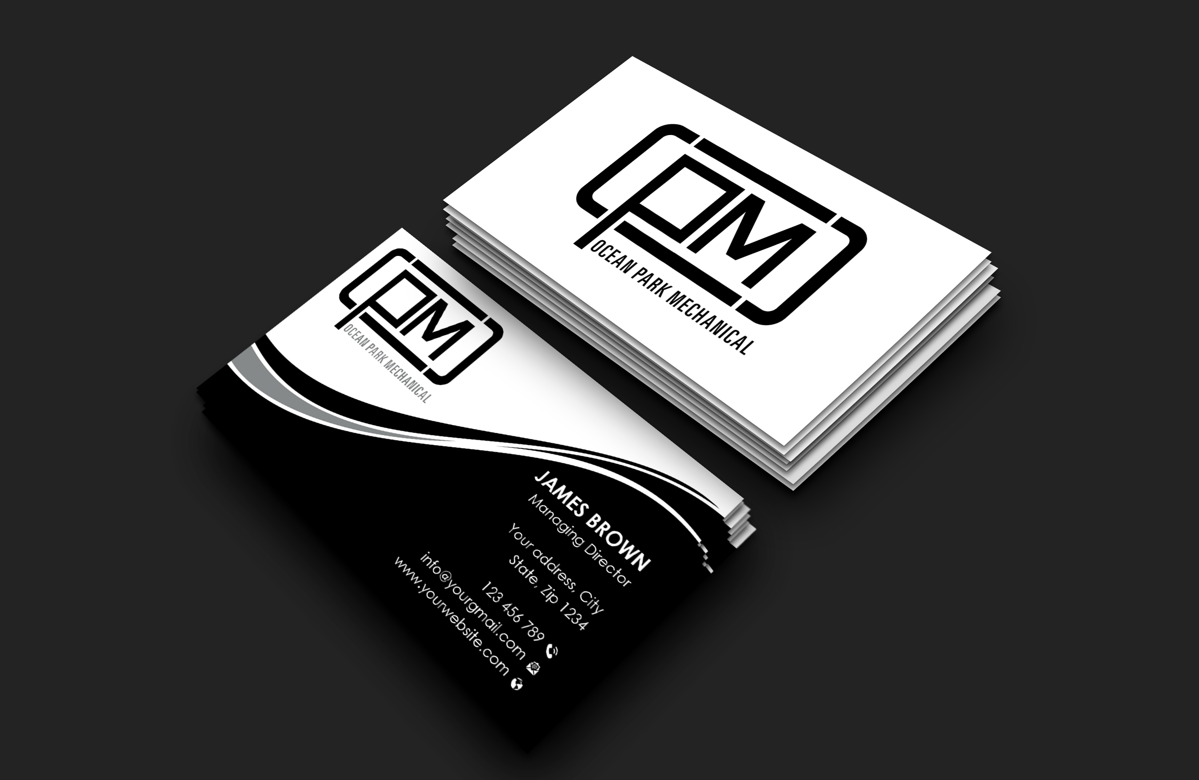 Design de Carte de Visite par Expert Bappy pour Ocean Park Mechanical | Design #34204527