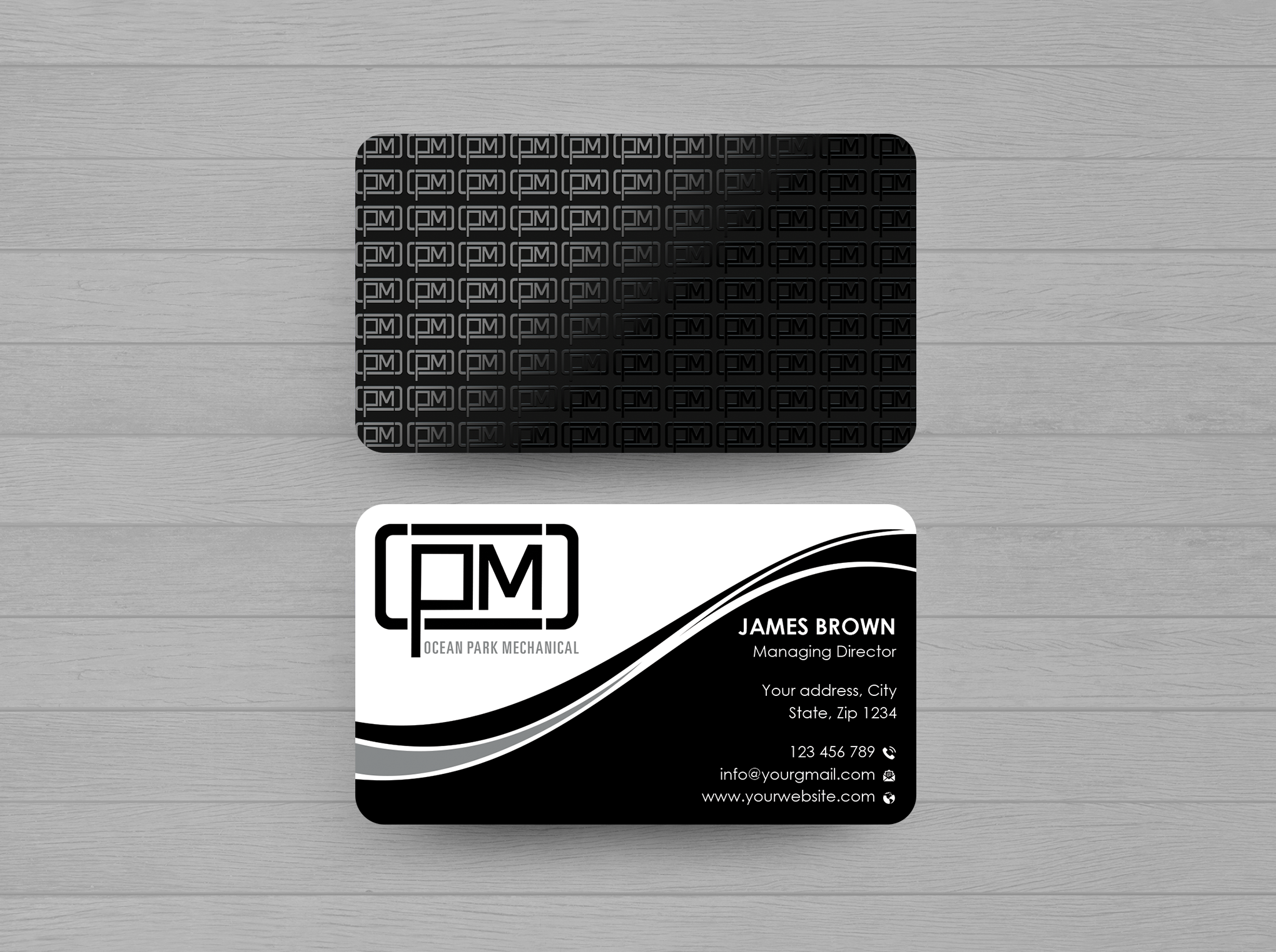 Business Card Design by Expert Bappy for Ocean Park Mechanical | Design #34204542