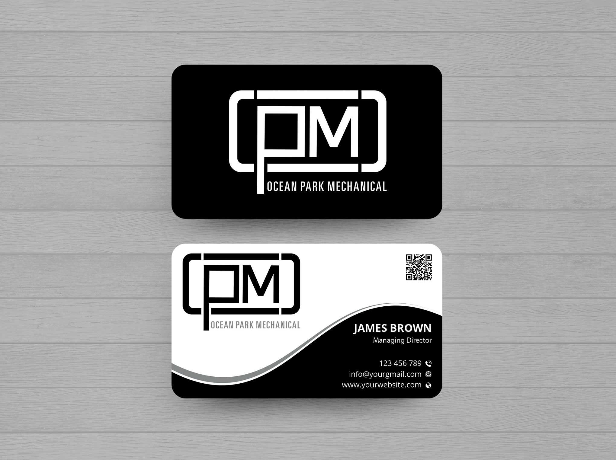 Business Card Design by Expert Bappy for Ocean Park Mechanical | Design #34204671