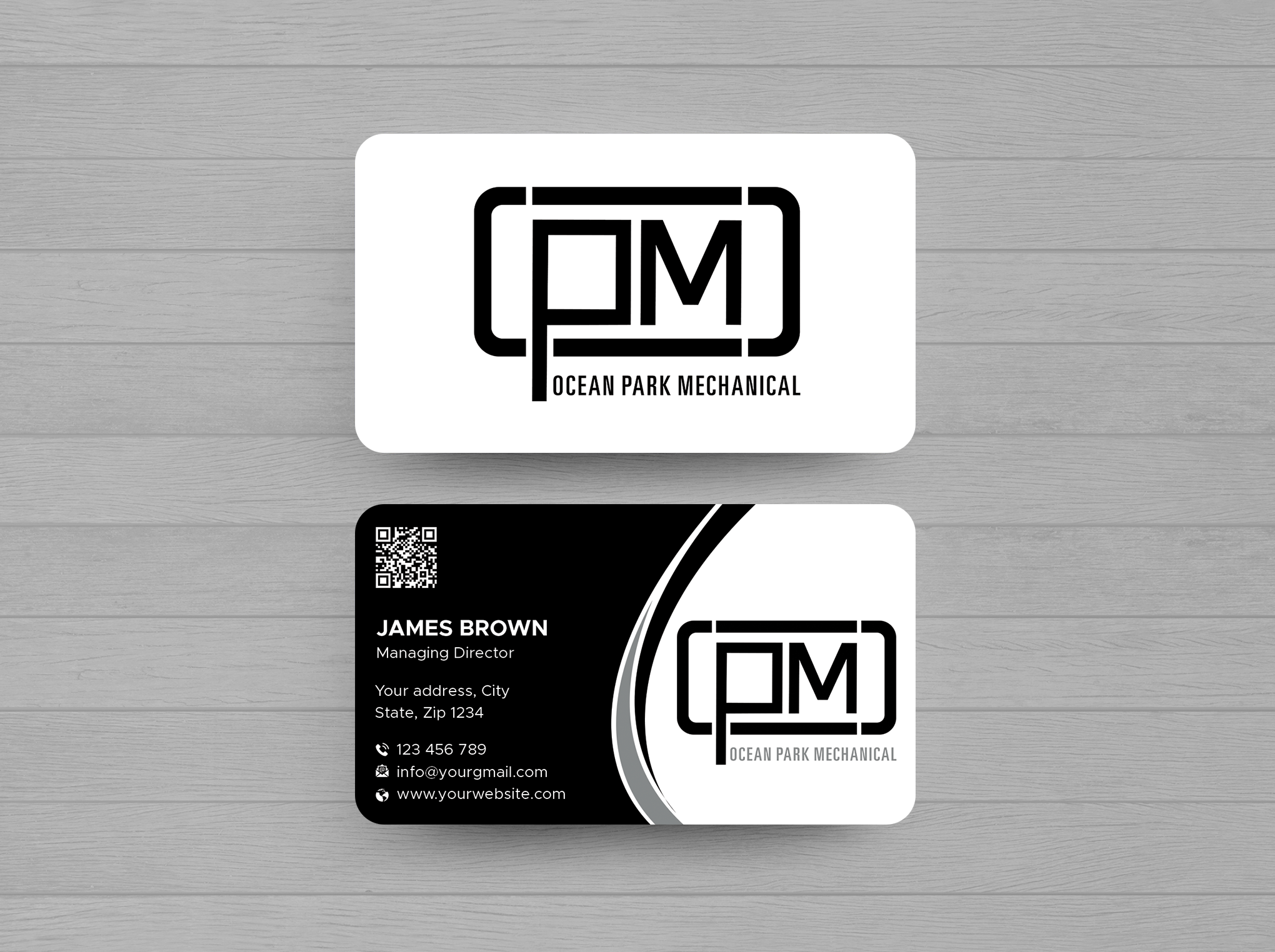 Business Card Design by Expert Bappy for Ocean Park Mechanical | Design #34204734