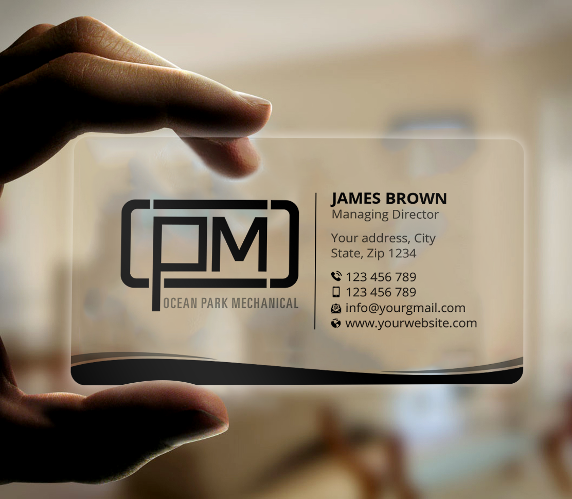 Business Card Design by Expert Bappy for Ocean Park Mechanical | Design #34204805