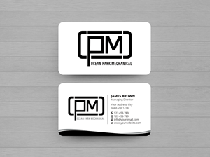 Business Card Design by Expert Bappy for Ocean Park Mechanical | Design: #34204817