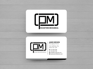 Business Card Design by Expert Bappy for Ocean Park Mechanical | Design: #34204818