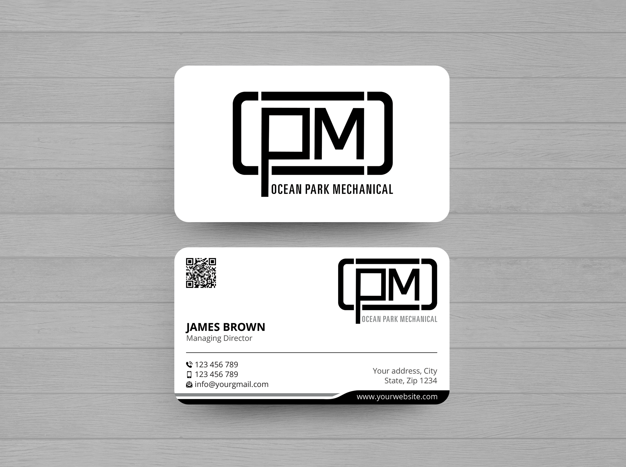 Business Card Design by Expert Bappy for Ocean Park Mechanical | Design #34204844