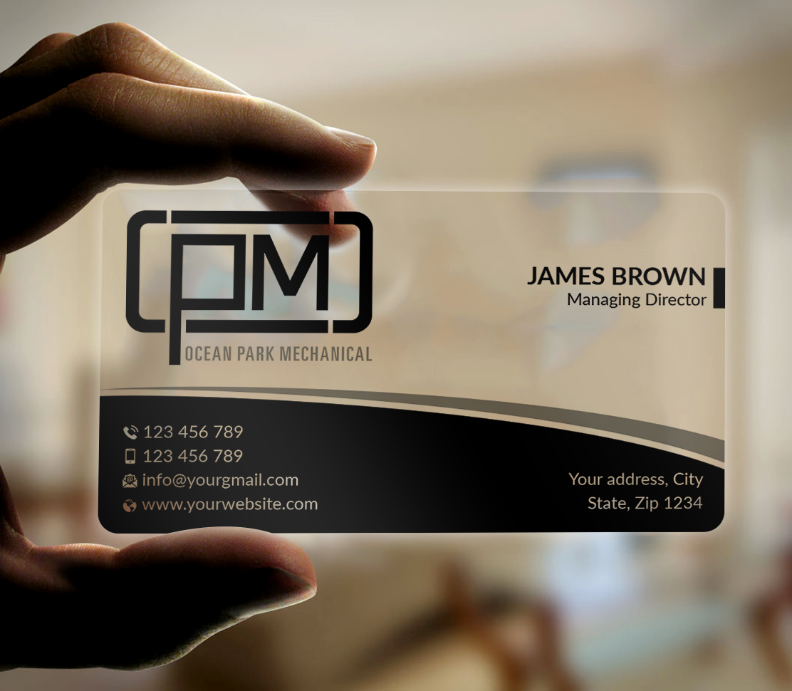 Business Card Design by Expert Bappy for Ocean Park Mechanical | Design #34204895