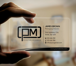 Business Card Design by Expert Bappy for Ocean Park Mechanical | Design: #34205006