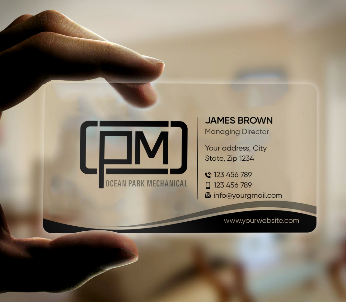 Business Card Design by Expert Bappy for Ocean Park Mechanical | Design #34205008