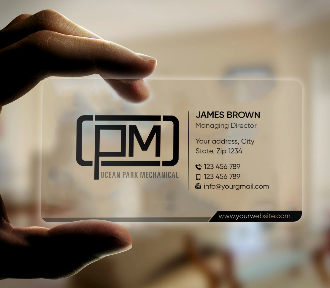 Business Card Design by Expert Bappy for Ocean Park Mechanical | Design #34205010