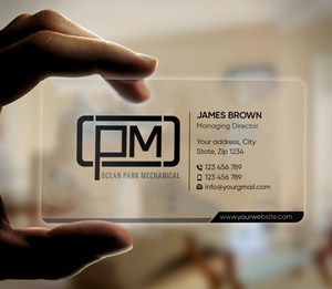 Business Card Design by Expert Bappy for Ocean Park Mechanical | Design: #34205010