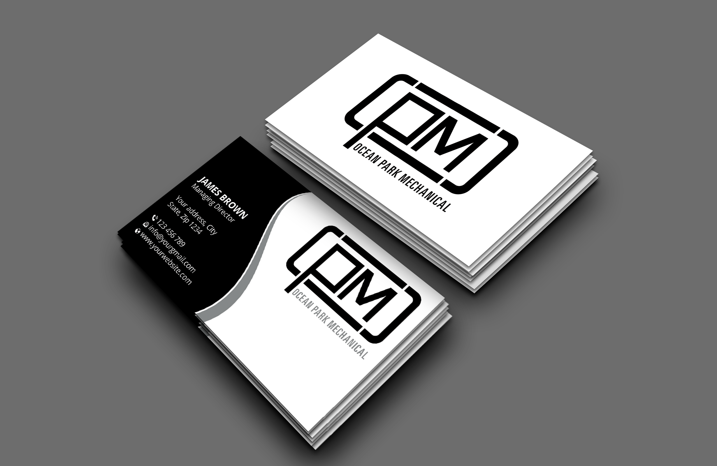 Design de Carte de Visite par Expert Bappy pour Ocean Park Mechanical | Design #34205063