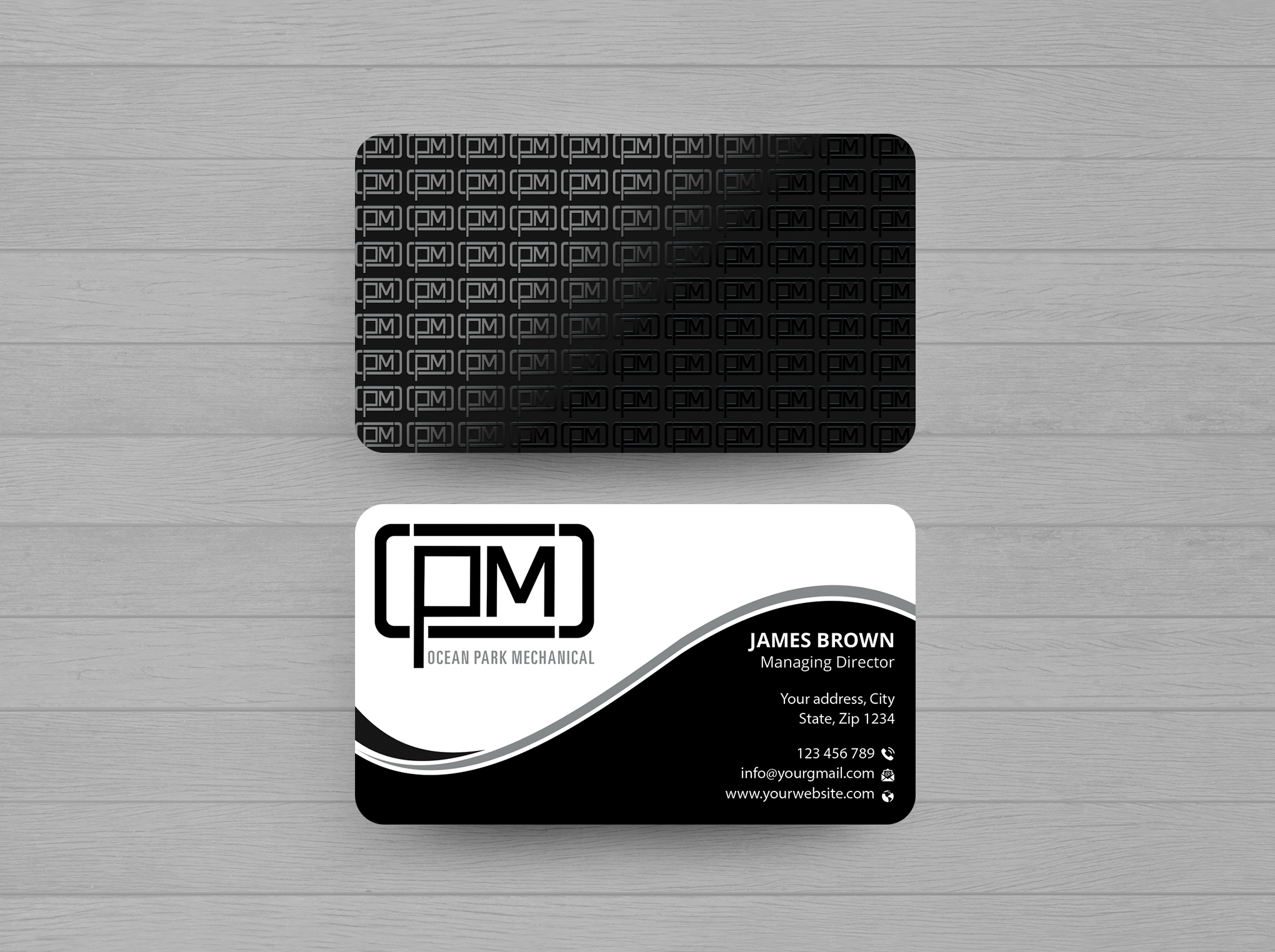 Business Card Design by Expert Bappy for Ocean Park Mechanical | Design #34205067