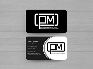Business Card Design by Expert Bappy for Ocean Park Mechanical | Design: #34205507