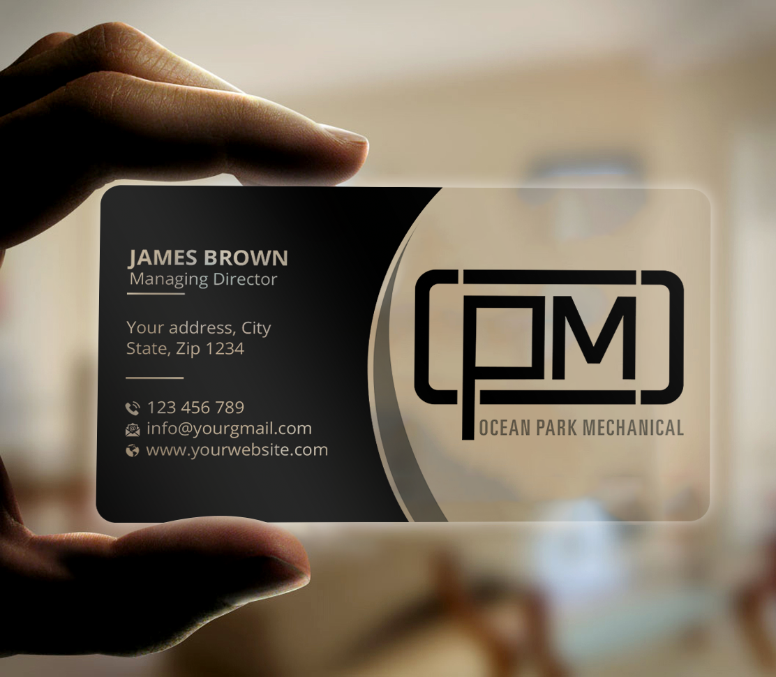 Business Card Design by Expert Bappy for Ocean Park Mechanical | Design #34205564