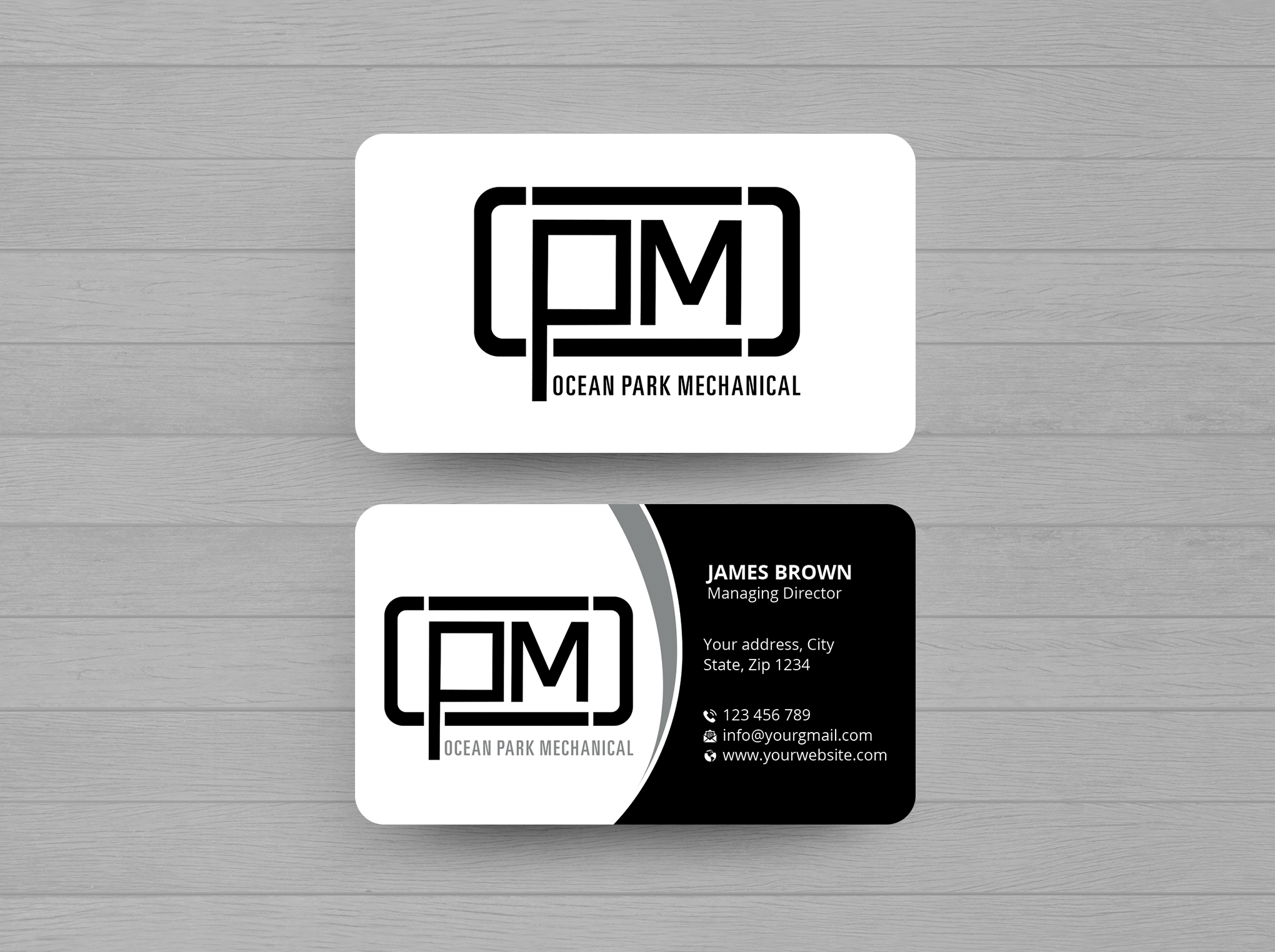 Design de Carte de Visite par Expert Bappy pour Ocean Park Mechanical | Design #34205680
