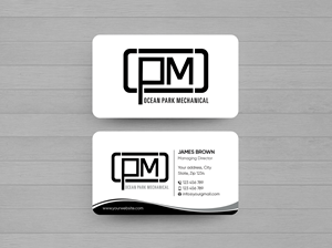Business Card Design by Expert Bappy for Ocean Park Mechanical | Design: #34205691