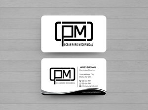 Business Card Design by Expert Bappy for Ocean Park Mechanical | Design: #34205714