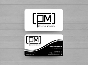 Business Card Design by Expert Bappy for Ocean Park Mechanical | Design: #34205796