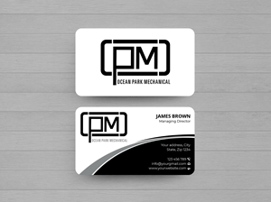 Diseño de Tarjeta de Presentación por Expert Bappy para Ocean Park Mechanical | Diseño: #34206065