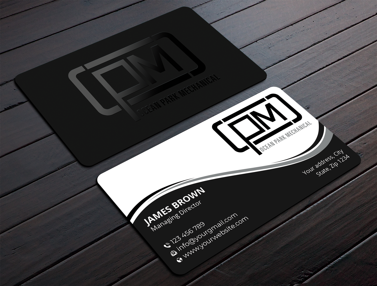 Business Card Design by Expert Bappy for Ocean Park Mechanical | Design #34206106