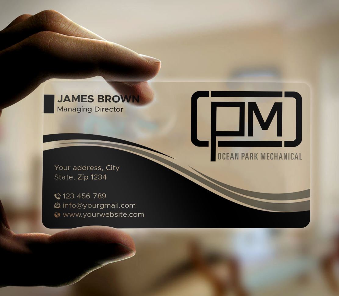 Business Card Design by Expert Bappy for Ocean Park Mechanical | Design #34206107