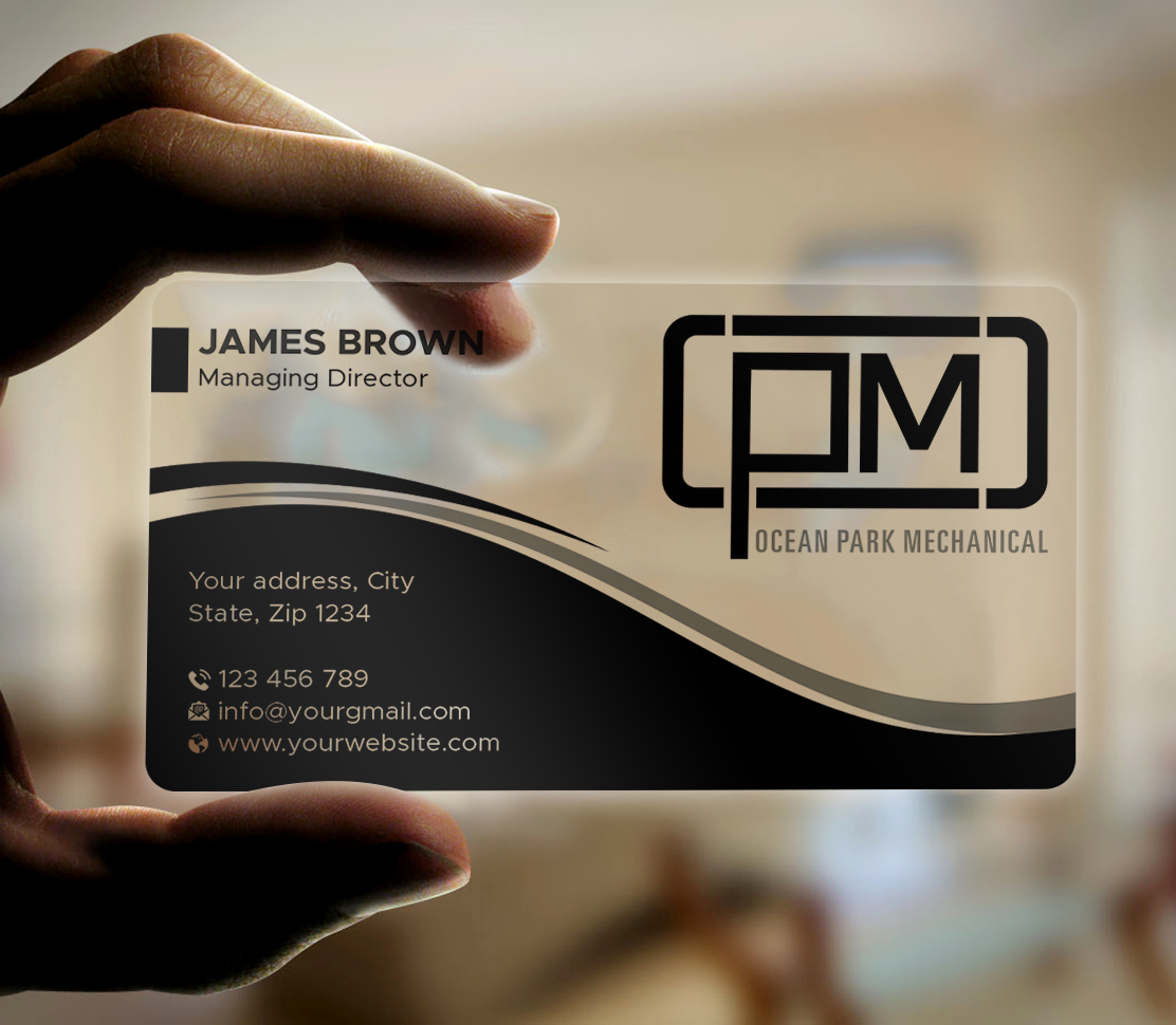 Business Card Design by Expert Bappy for Ocean Park Mechanical | Design #34206112