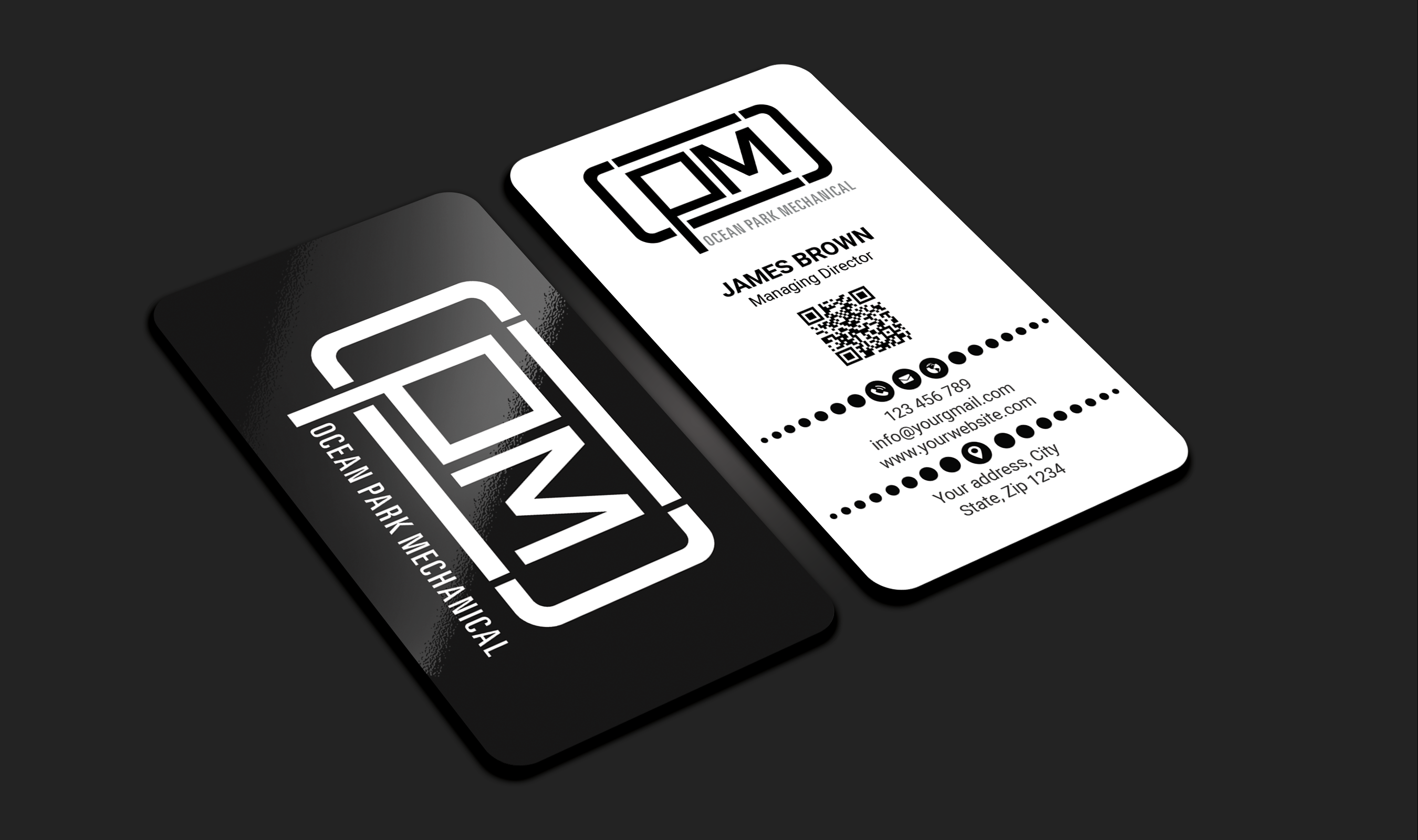 Business Card Design by Expert Bappy for Ocean Park Mechanical | Design #34206186