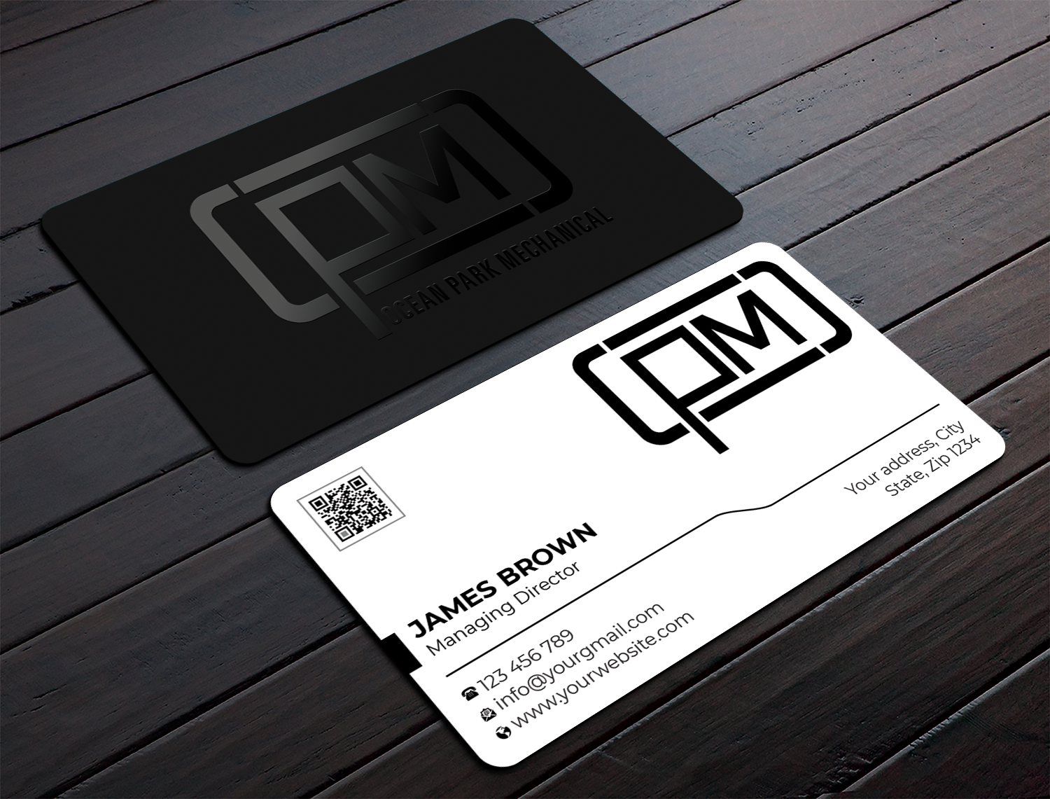 Business Card Design by Expert Bappy for Ocean Park Mechanical | Design #34211256