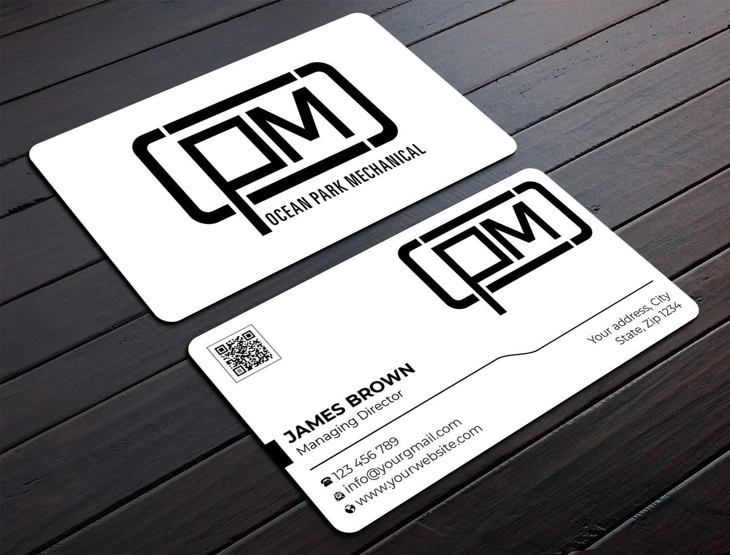 Diseño de Tarjeta de Presentación por Expert Bappy para Ocean Park Mechanical | Diseño #34211257