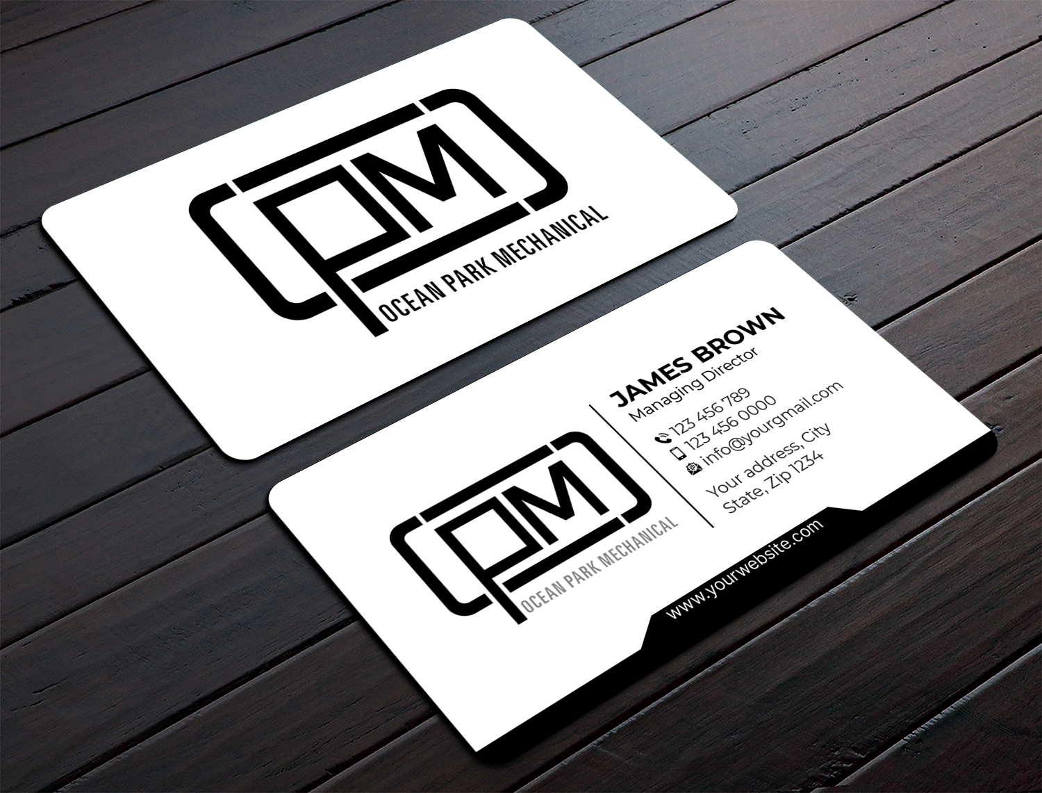 Business Card Design by Expert Bappy for Ocean Park Mechanical | Design #34211291