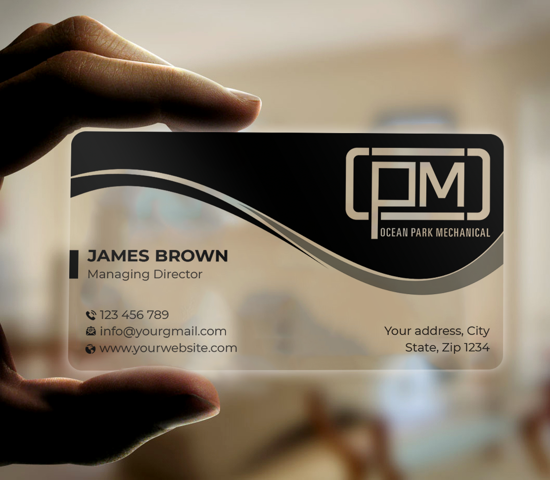 Business Card Design by Expert Bappy for Ocean Park Mechanical | Design #34211347