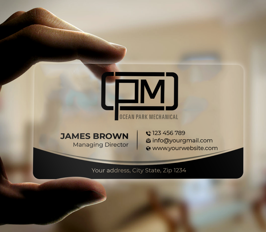 Business Card Design by Expert Bappy for Ocean Park Mechanical | Design #34211404