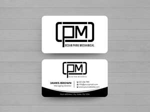 Diseño de Tarjeta de Presentación por Expert Bappy para Ocean Park Mechanical | Diseño: #34211410