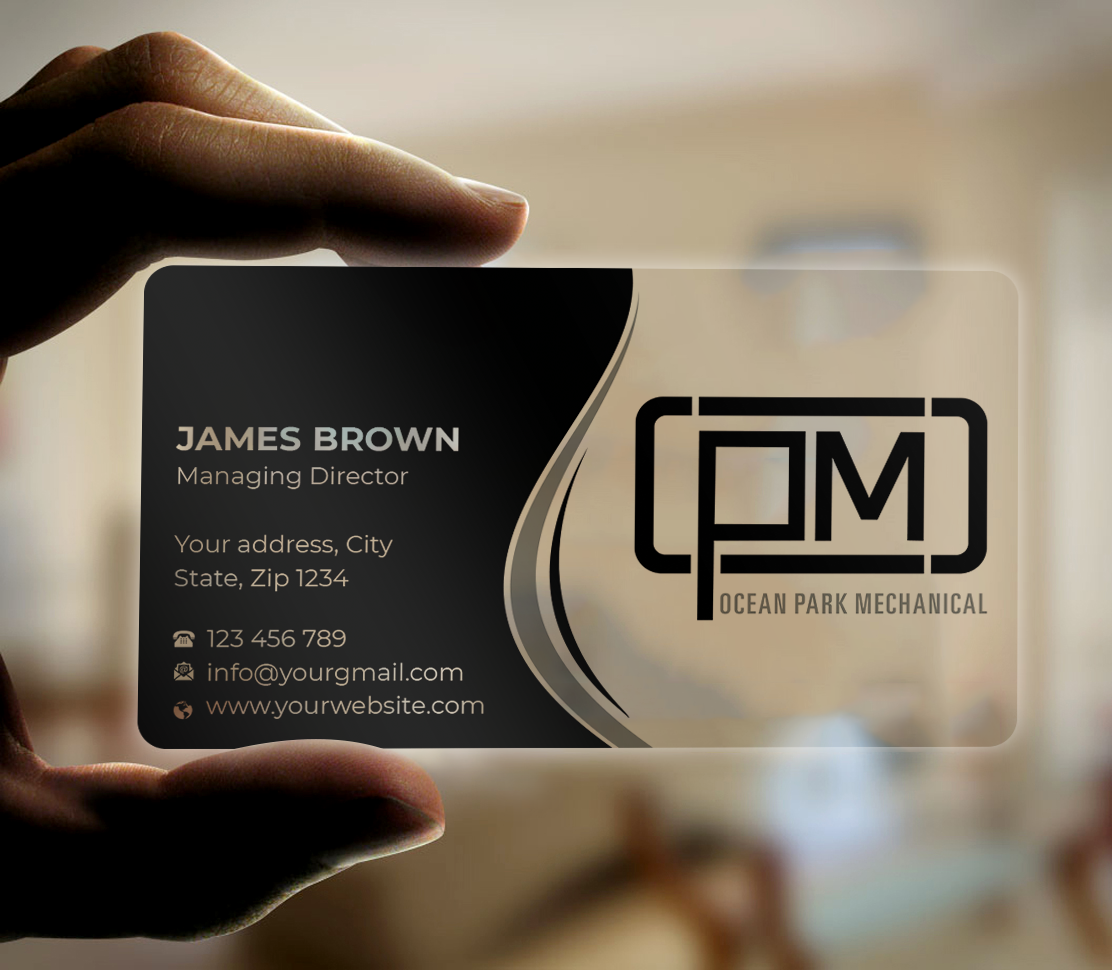 Business Card Design by Expert Bappy for Ocean Park Mechanical | Design #34211459