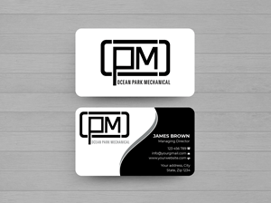 Diseño de Tarjeta de Presentación por Expert Bappy para Ocean Park Mechanical | Diseño: #34211475