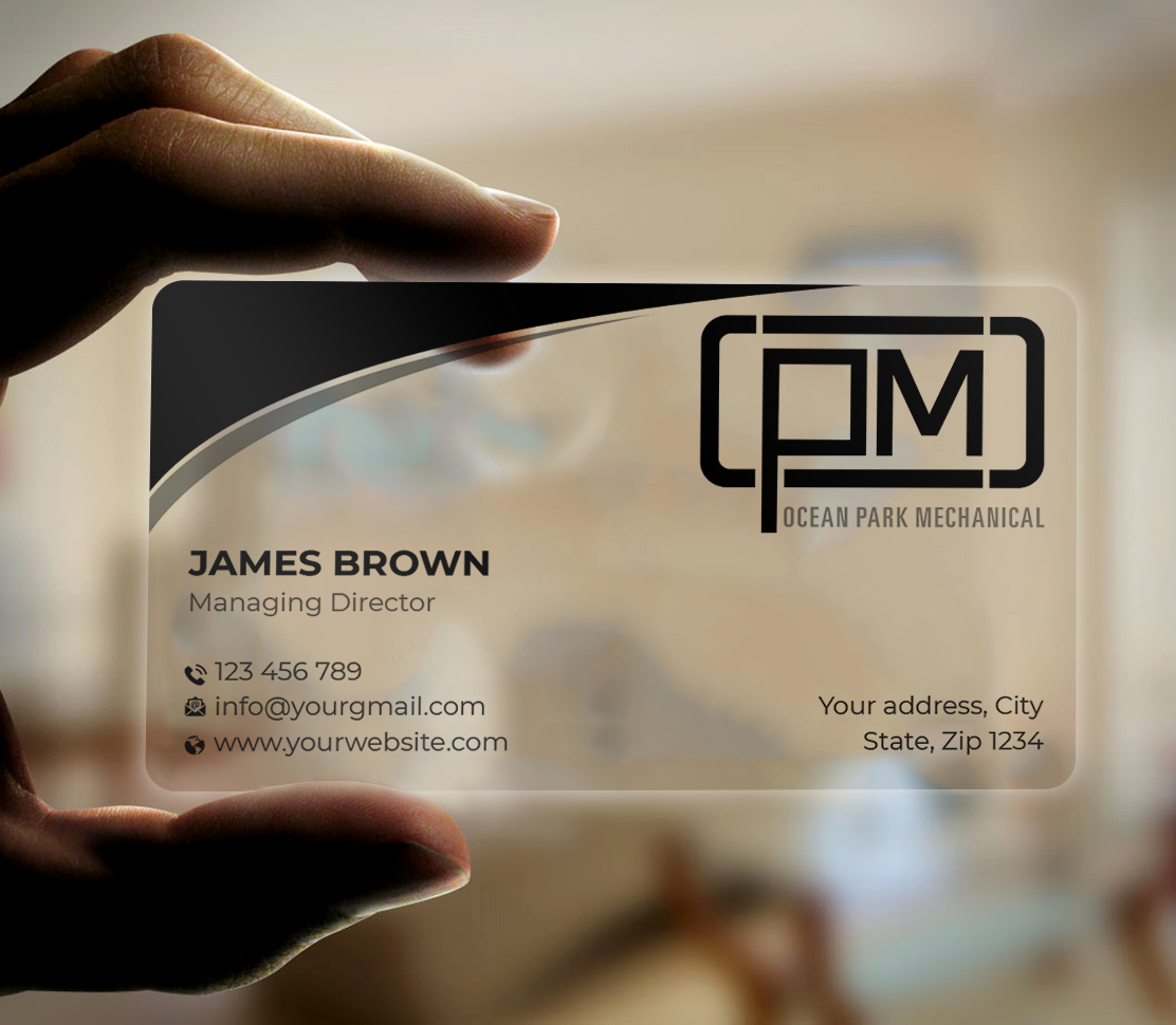 Business Card Design by Expert Bappy for Ocean Park Mechanical | Design #34211493