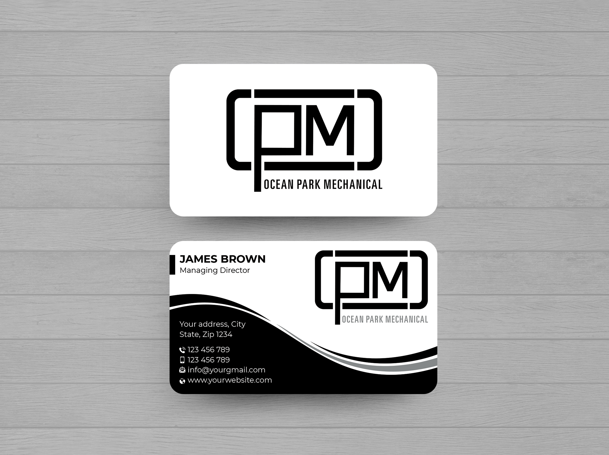 Visitenkarten-Design von Expert Bappy für Ocean Park Mechanical | Design #34211523