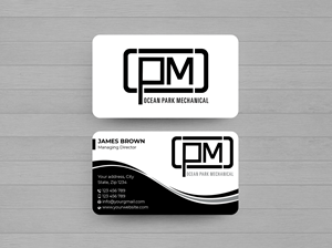 Diseño de Tarjeta de Presentación por Expert Bappy para Ocean Park Mechanical | Diseño: #34211523