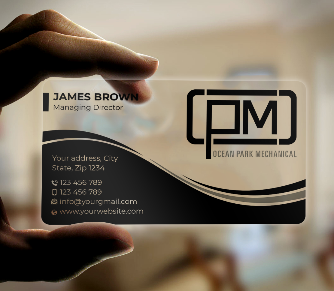 Diseño de Tarjeta de Presentación por Expert Bappy para Ocean Park Mechanical | Diseño #34211524