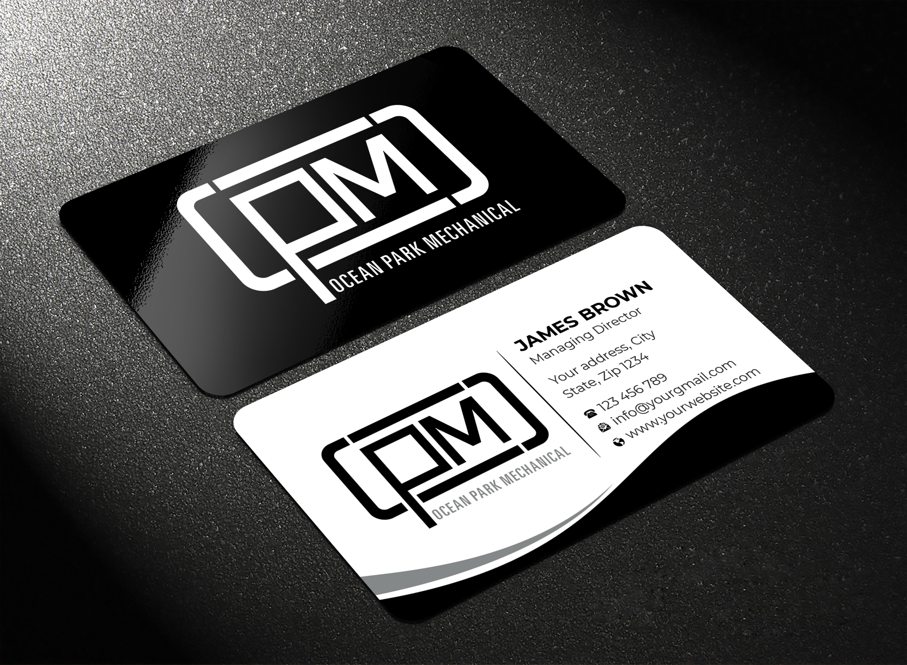 Business Card Design by Expert Bappy for Ocean Park Mechanical | Design #34211655