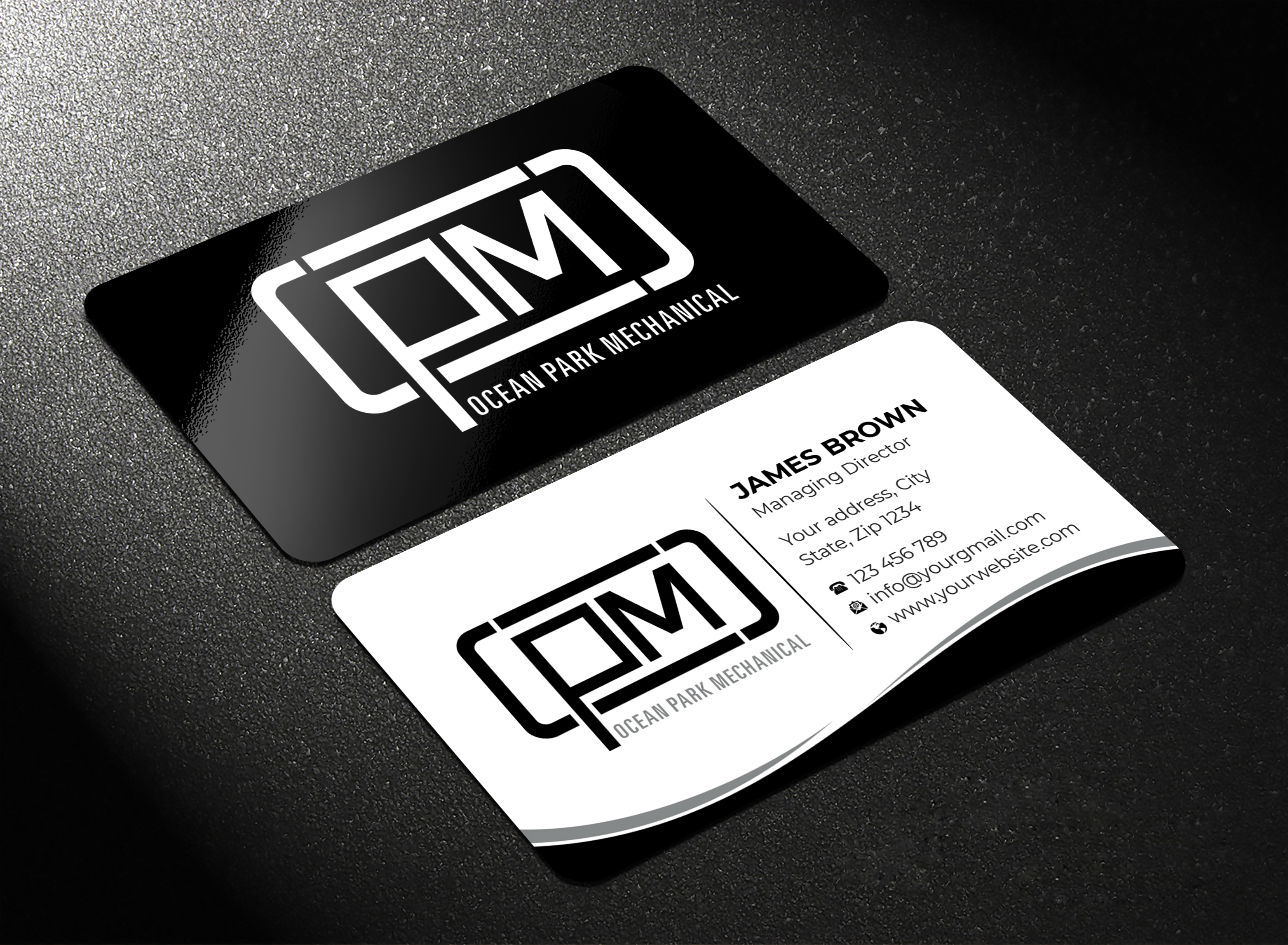 Business Card Design by Expert Bappy for Ocean Park Mechanical | Design #34211658
