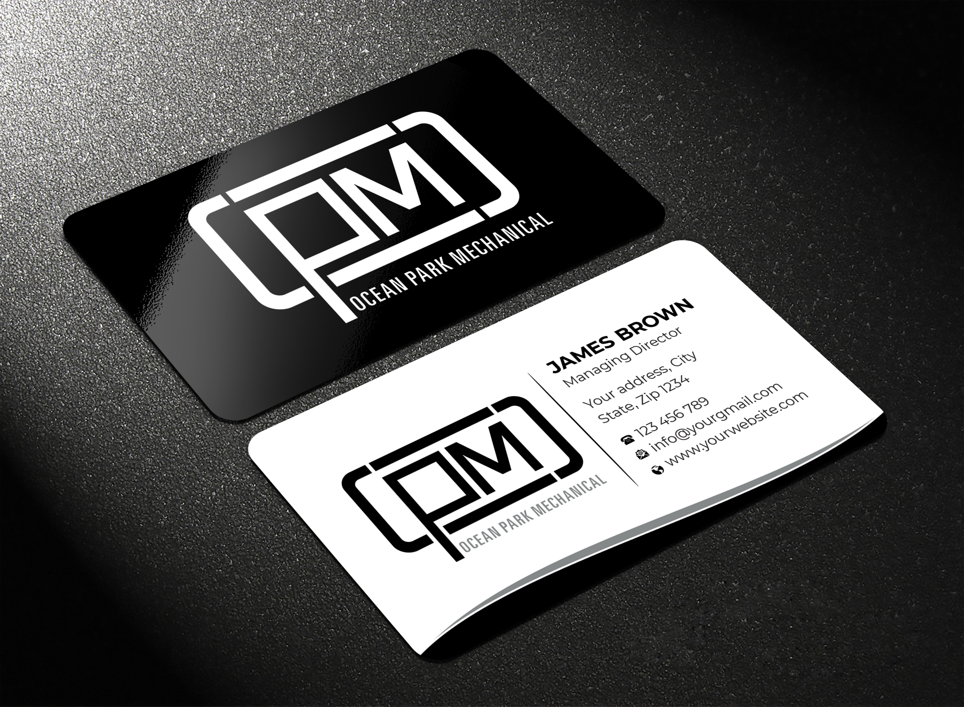 Business Card Design by Expert Bappy for Ocean Park Mechanical | Design #34211659