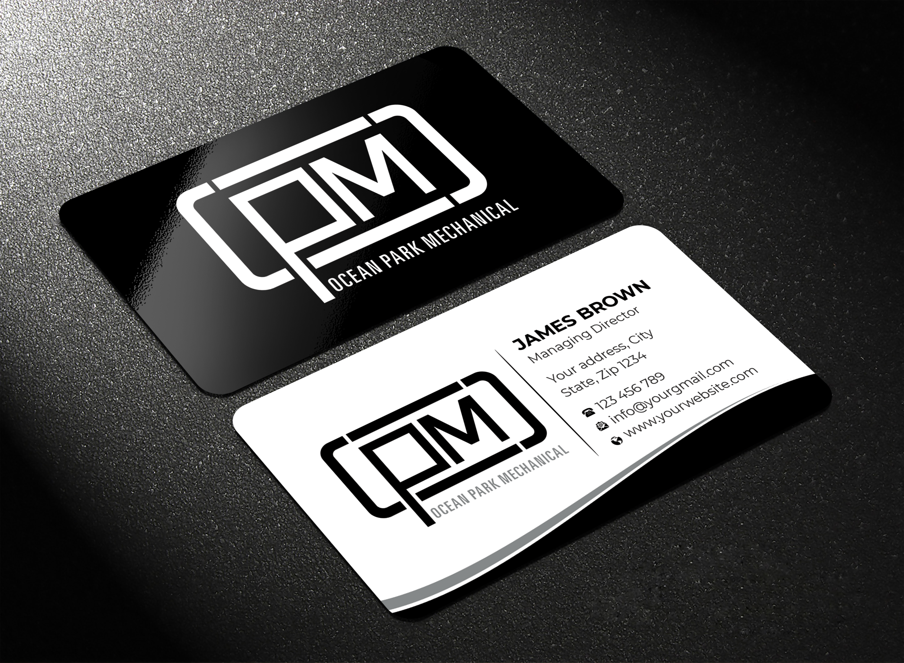 Business Card Design by Expert Bappy for Ocean Park Mechanical | Design #34211680