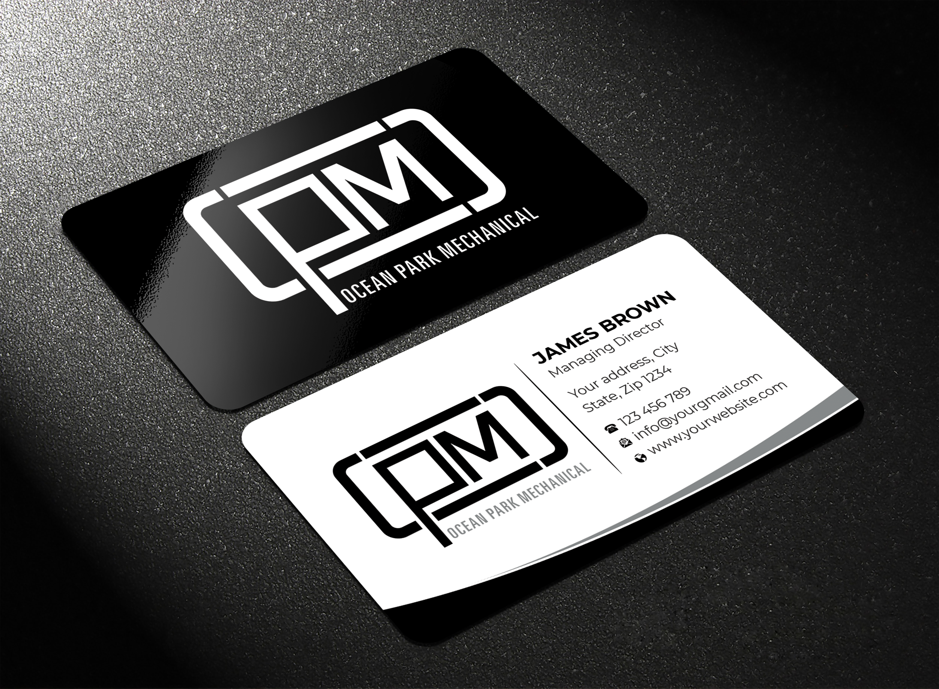 Business Card Design by Expert Bappy for Ocean Park Mechanical | Design #34211686